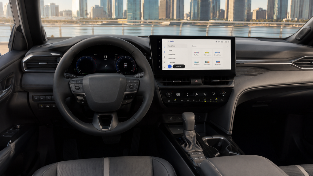 Toyota Camry price UAE — dashboard and infotainment interior view